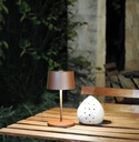 Lampe de table Ø11xH22cm Olivia White | Val-Enza | Zafferano