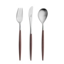 Cuillère à dessert Goa Borwn Silver | Val-Enza | Cutipol