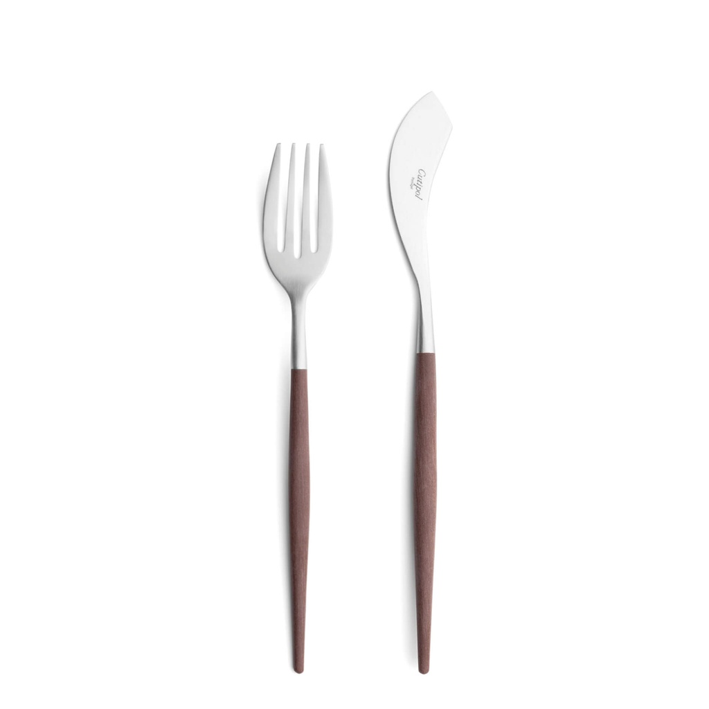 Cuillère à dessert Goa Borwn Silver | Val-Enza | Cutipol