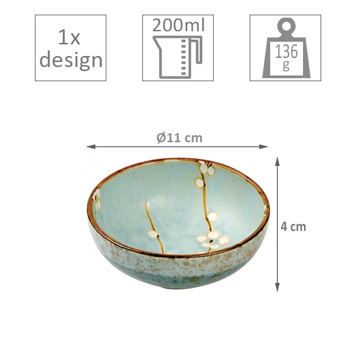 Bol Ø11xH4,5cm Soshun