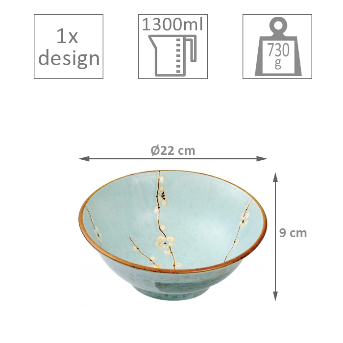 Bol Ø22xH9cm Soshun