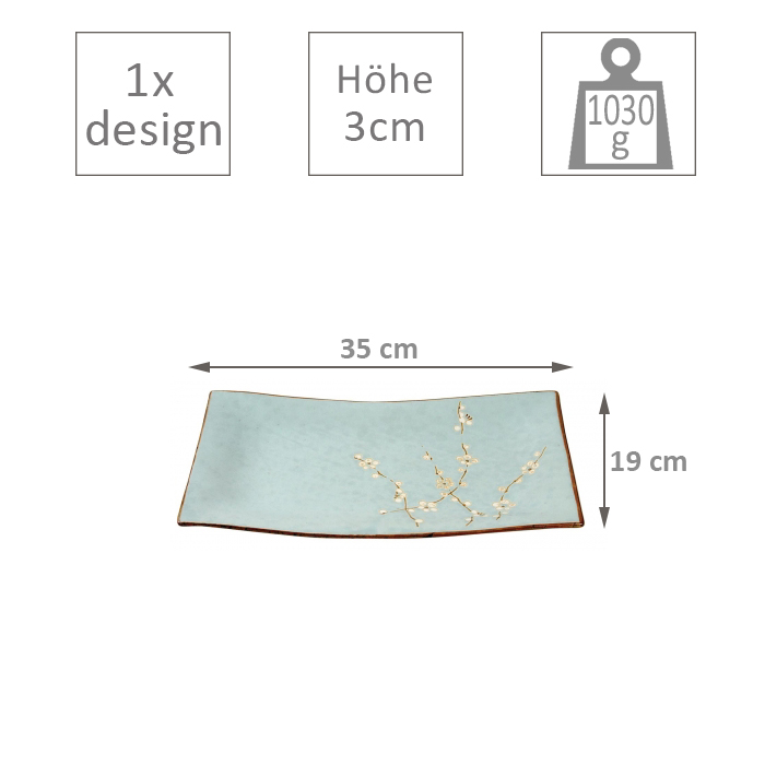 Plat 35xH19cm Soshun