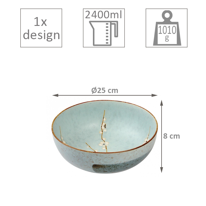 Plat Ø25xH8cm Soshun