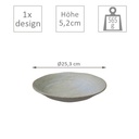 Assiette creuse 25cm Green Onyx | Val-Enza | Tokyo Design