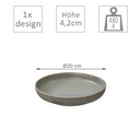 Assiette creuse 20cm Green Onyx | Val-Enza | Tokyo Design