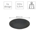 Assiette creuse 25cm Black Onyx | Val-Enza | Tokyo Design