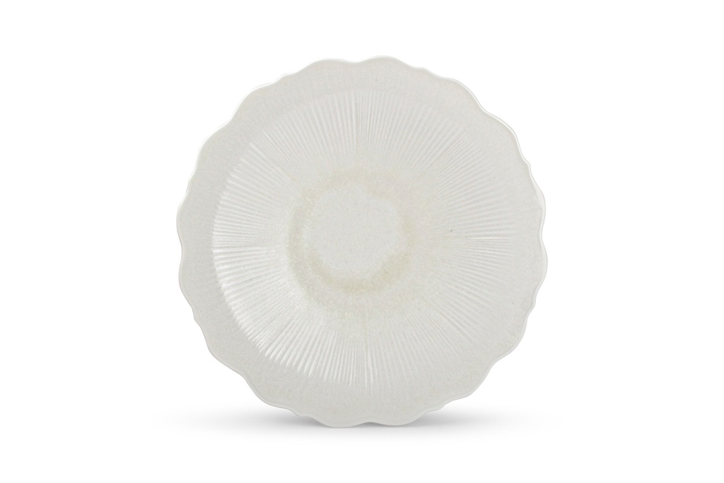 Assiette creuse ailée 28cm White Floret | Val-Enza | CHIC