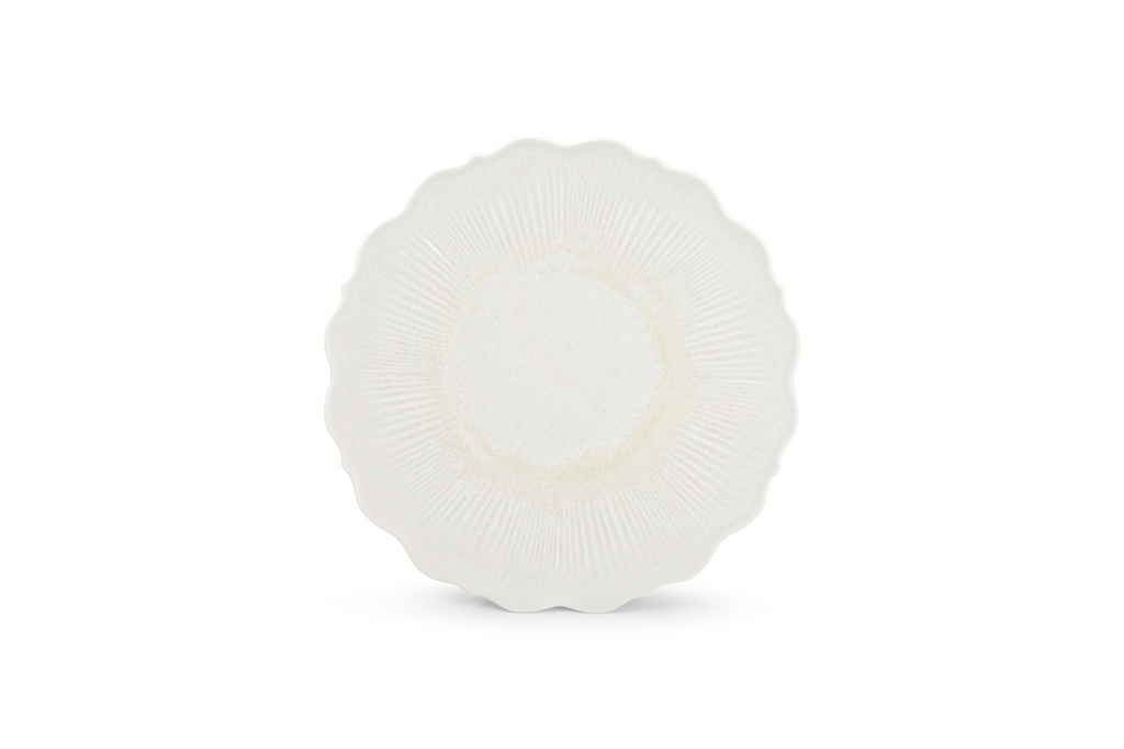 Assiette plate porcelaine blanche élégance