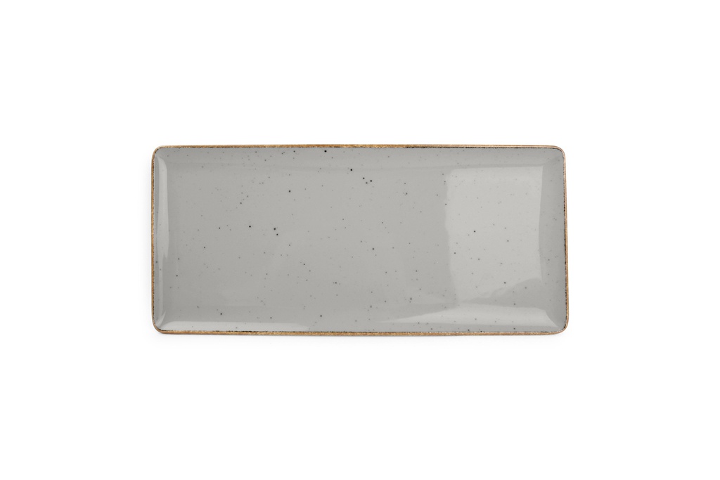 Assiette rectangle 29cm Grey Collect | Val-Enza | BonBistro