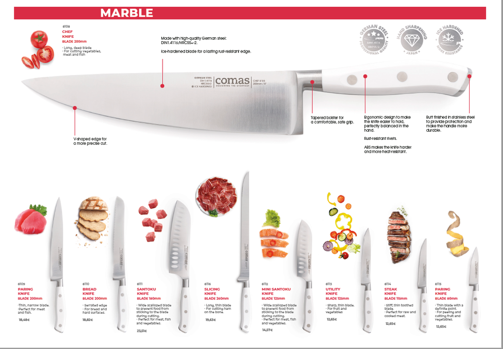 Porte-couteaux acier 32 cm 