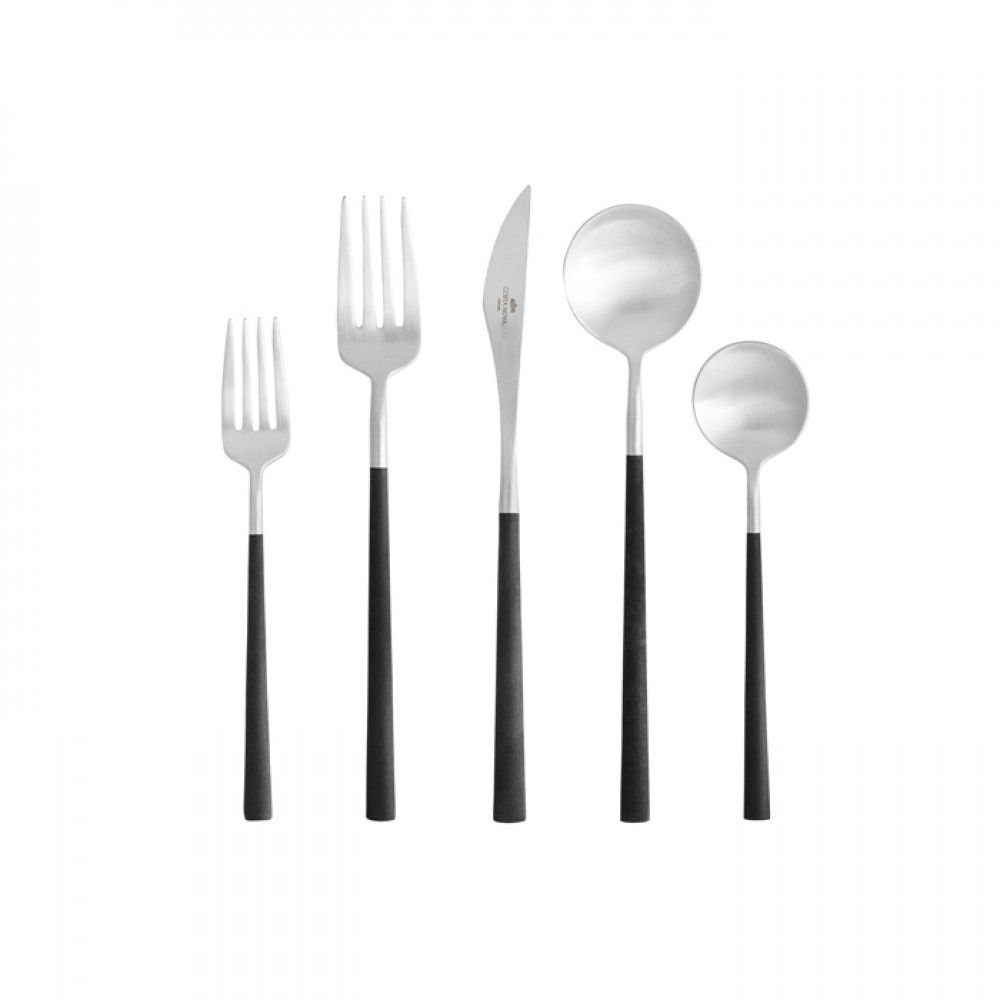 Cuillère à dessert ovale Black Neo | Val-Enza | Belo Inox