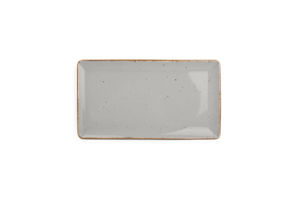 Assiette rectangle 24cm Grey Collect | Val-Enza | BonBistro