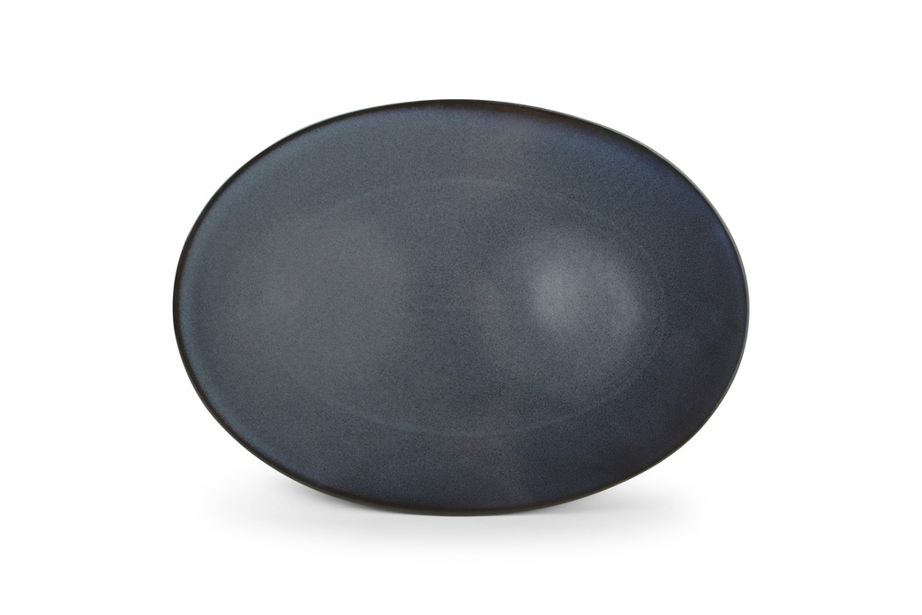 Assiette ovale 36cm Cirro Dark Blue | Val-Enza | BonBistro