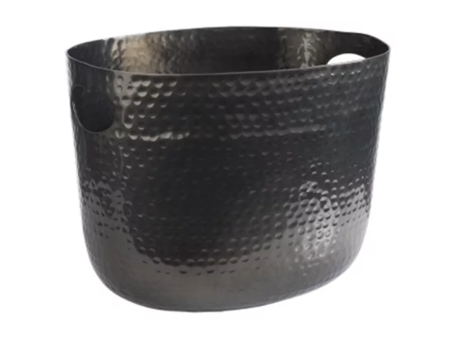 Bassine Ø30xH23cm Black Hammered