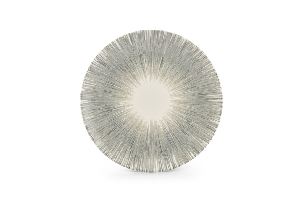 Assiette Ø27xH2,5cm Gris Solido