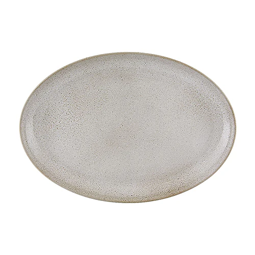 Oval plate 39cm Imperfect White