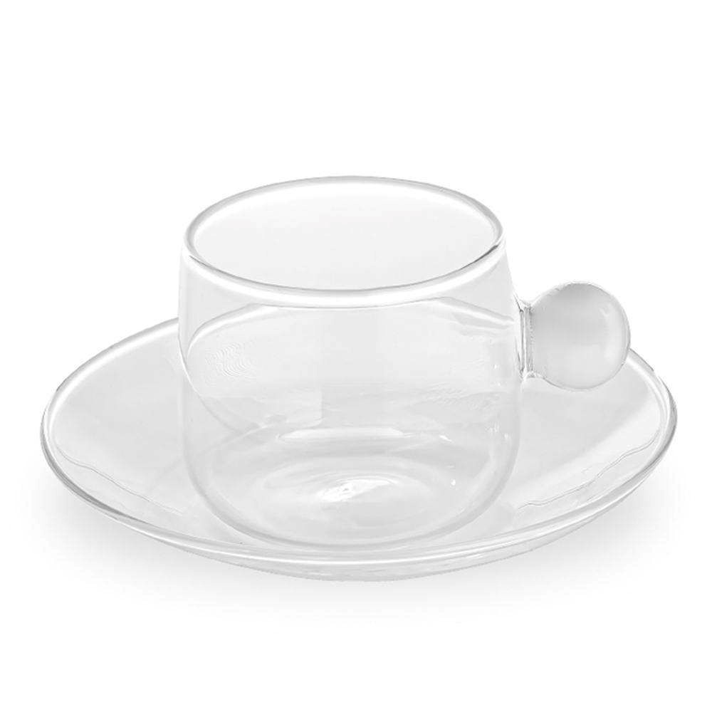 Tasse 22cl &amp; soucoupe Bilia White - Set/2 