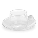 Tasse 22cl &amp; soucoupe Bilia White - Set/2 