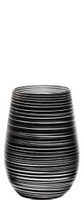 [VEA035493] Gobelet 46cl Twister Black &amp; Silver - Set/6