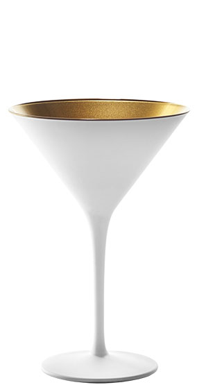 Verre Cocktail  24cl Élément White &amp; Gold - Set/6