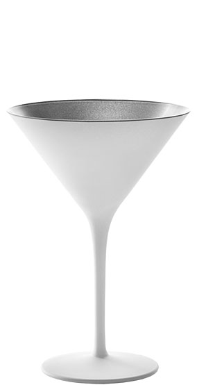 Verre Cocktail 24cl Élément White &amp; Silver - Set/6