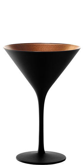 Verre Cocktail 24cl Élément Black &amp; Bronze - Set/6