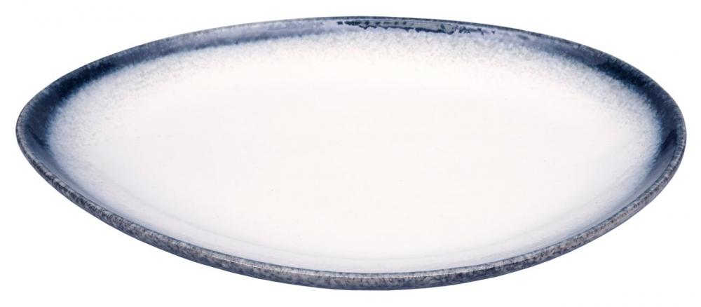 Assiette ovale 34x24xH4cm Tajimi