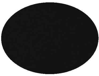 Set de table ovale Noir Nappa