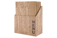 [VEMCBOXDRA4CORK] Box 10 menus A4 look liège