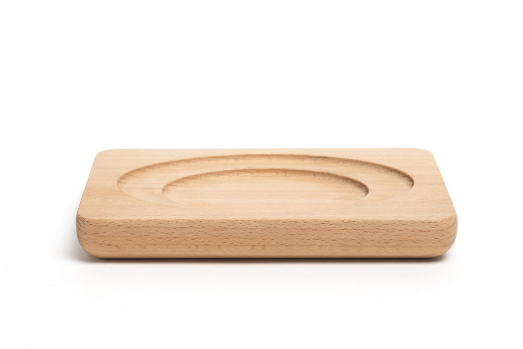 Support en bois oval Ø20x14xH2,5cm Sala