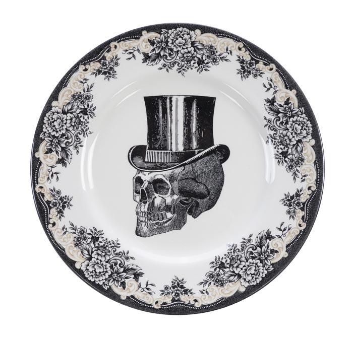 Assiette Ø28cm Skull Hat