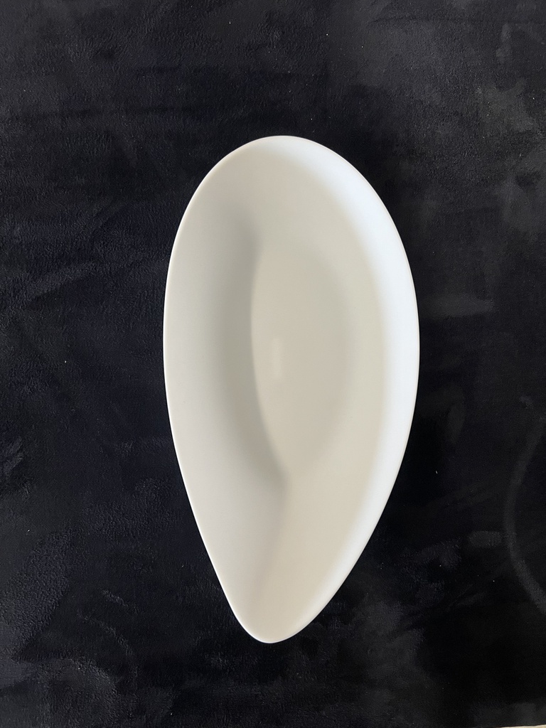 Assiette creuse 23x12cm Clova White