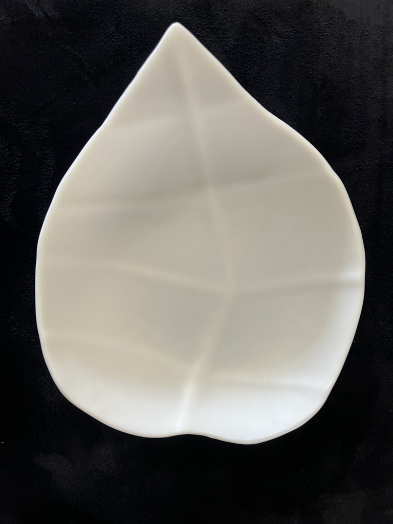 Assiette creuse 16x19cm Leaf White