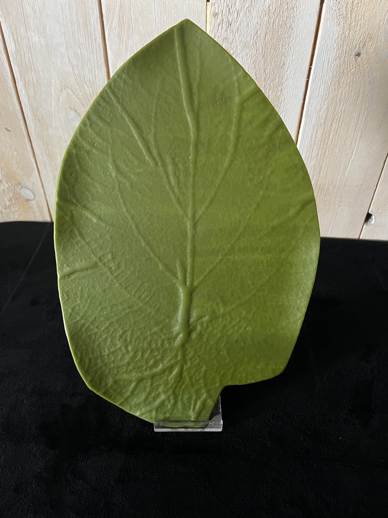 Assiette 32x20cm Leaf Green