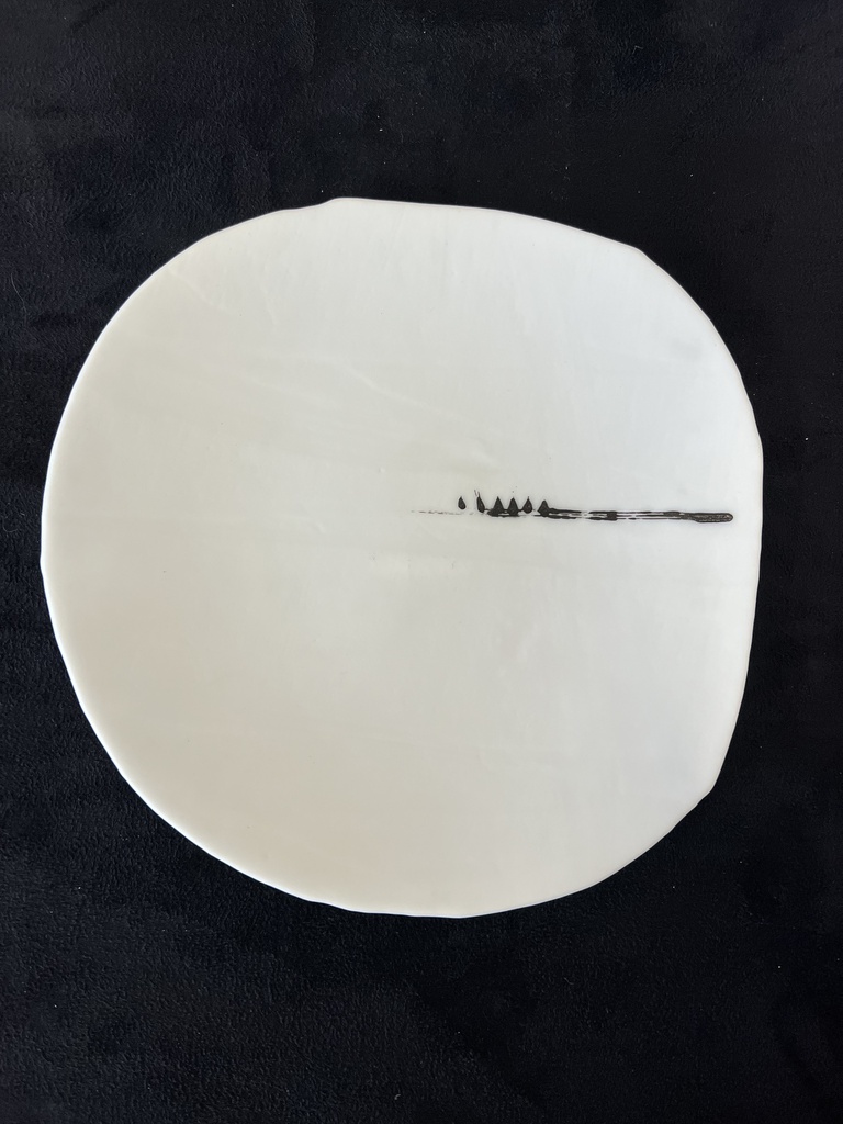 Assiette Ø19cm Muna White Black