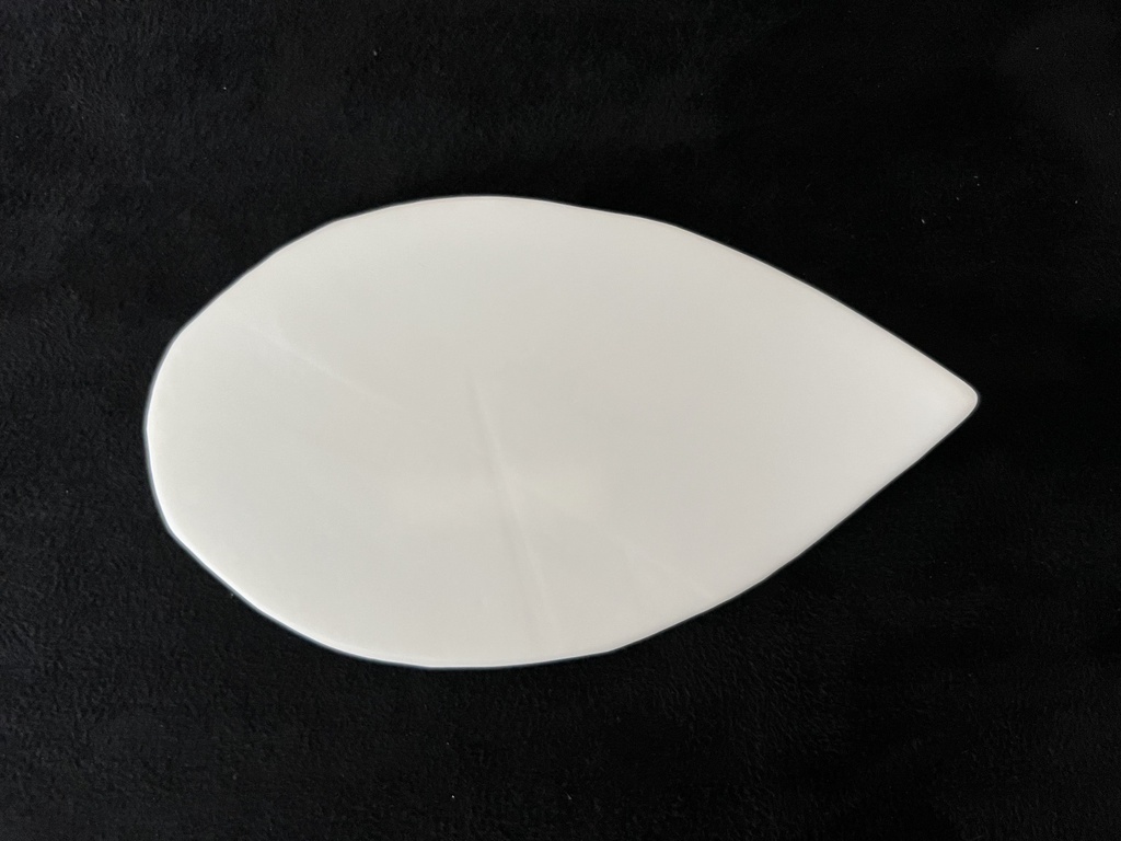 Cuillère 13x7cm Leaf White
