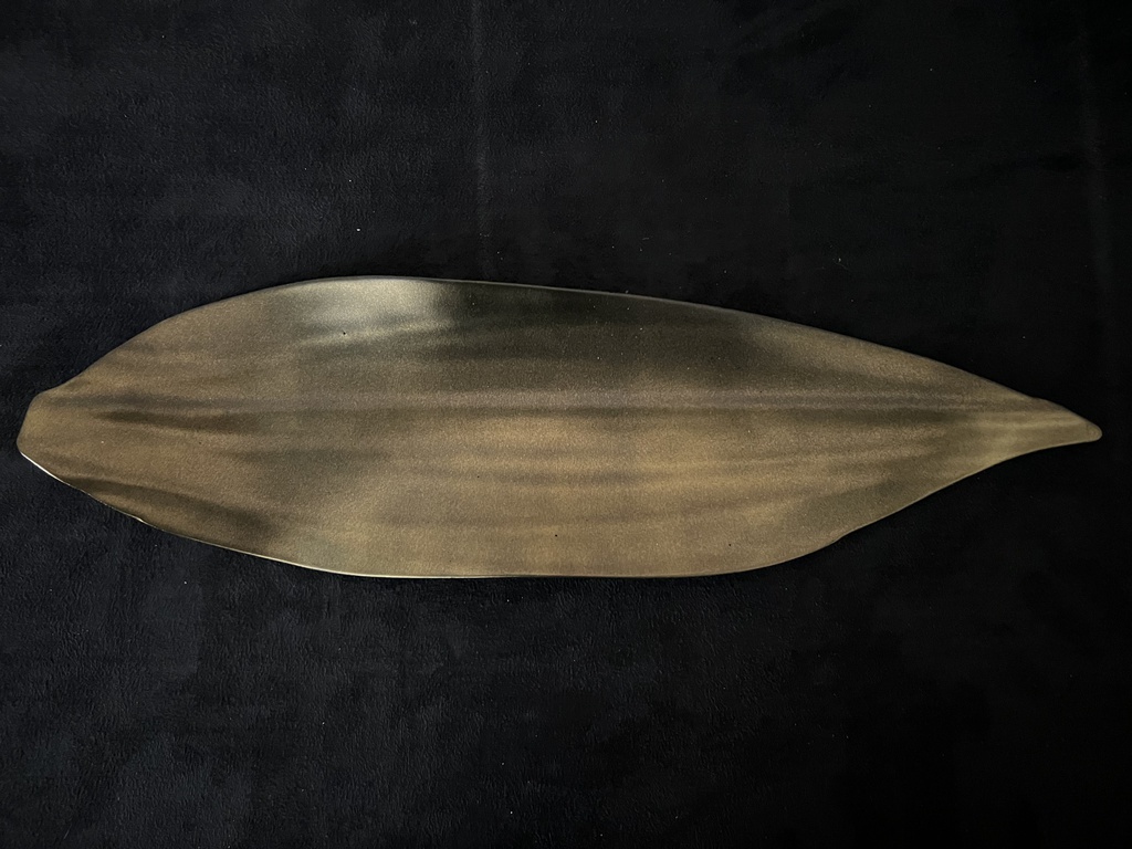 Assiette 35x11cm Bamboo Gold