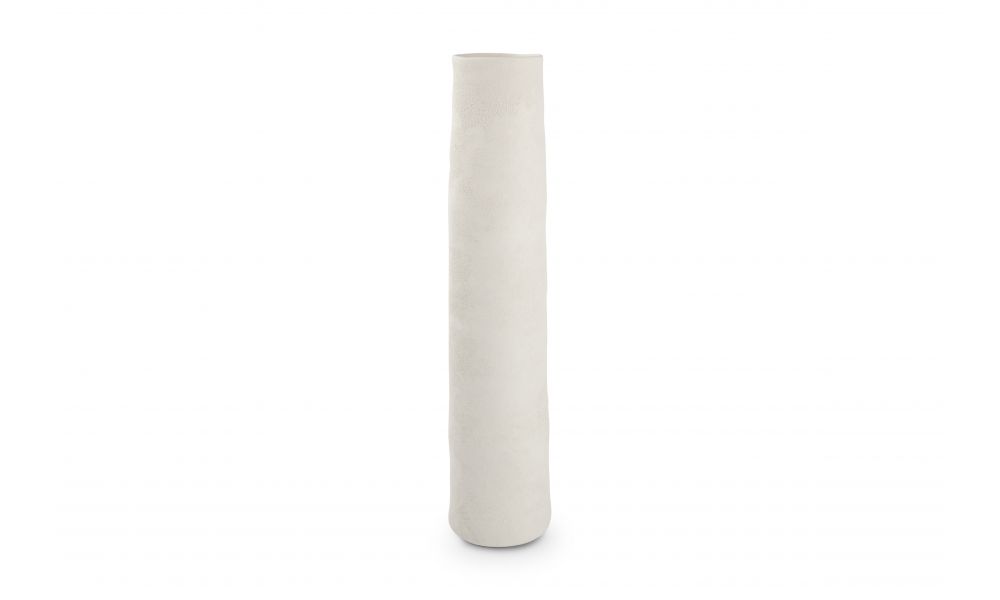 Vase Ø11,5xH50cm White Bullet