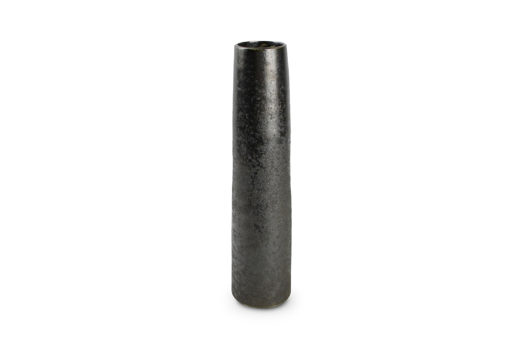 Vase Ø10xH40cm Anthracite Bullet