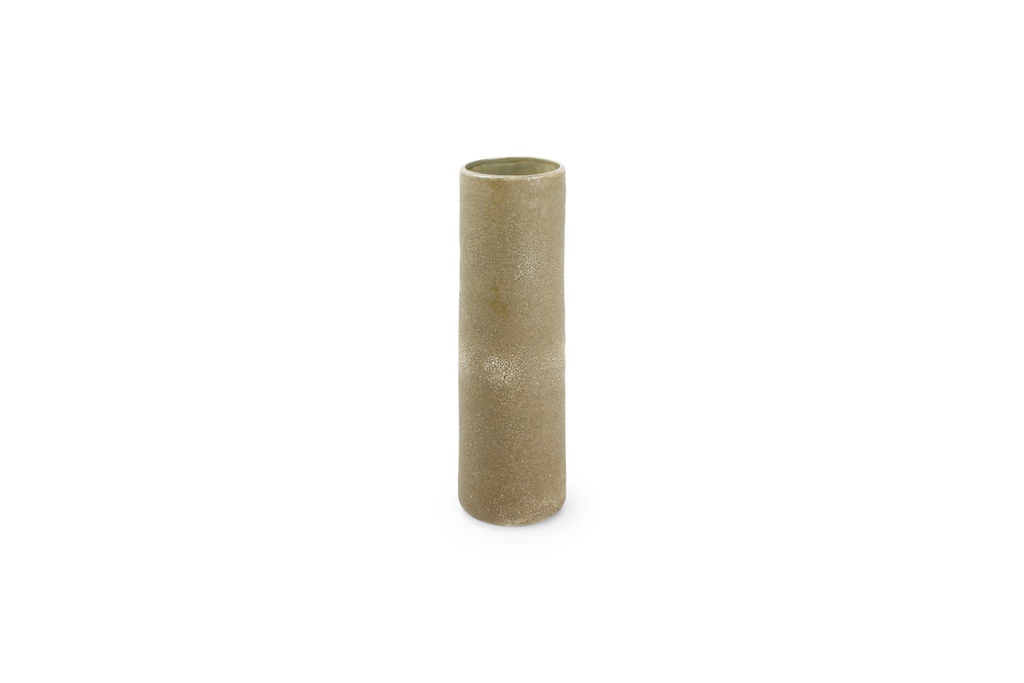 Vase Ø10xH30cm Kaki Bullet