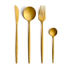 Set de 24 couverts Mart Gold