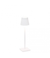 [VELD0490B3] Lampe de table Ø7xH27cm White Poldina