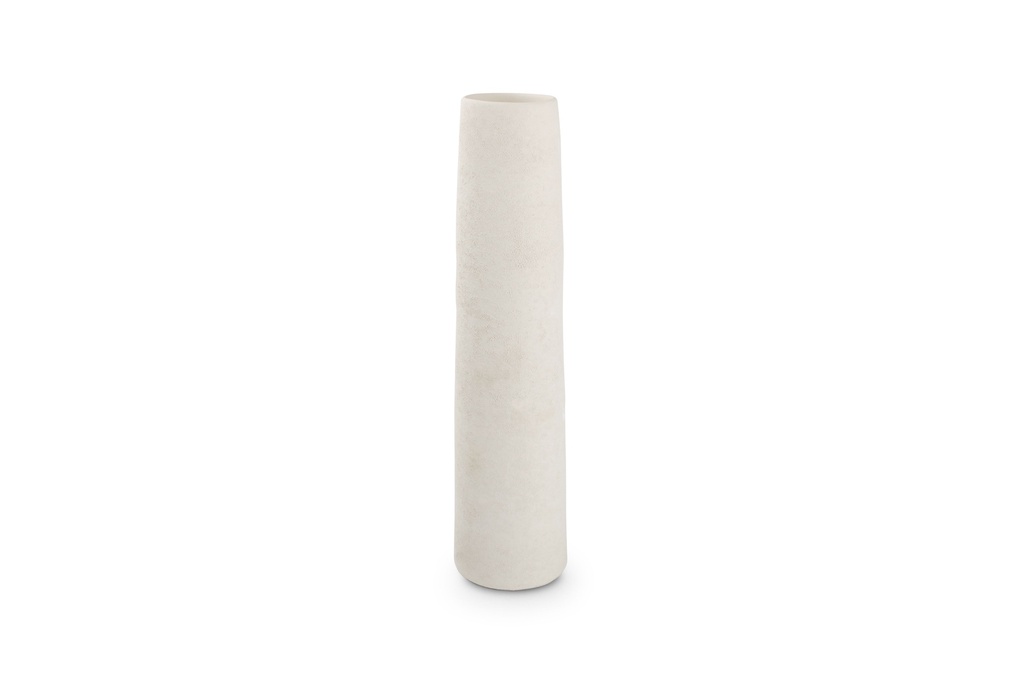 Vase Ø10xH40cm White Bullet
