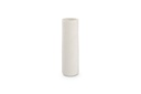 Vase Ø10xH30cm White Bullet
