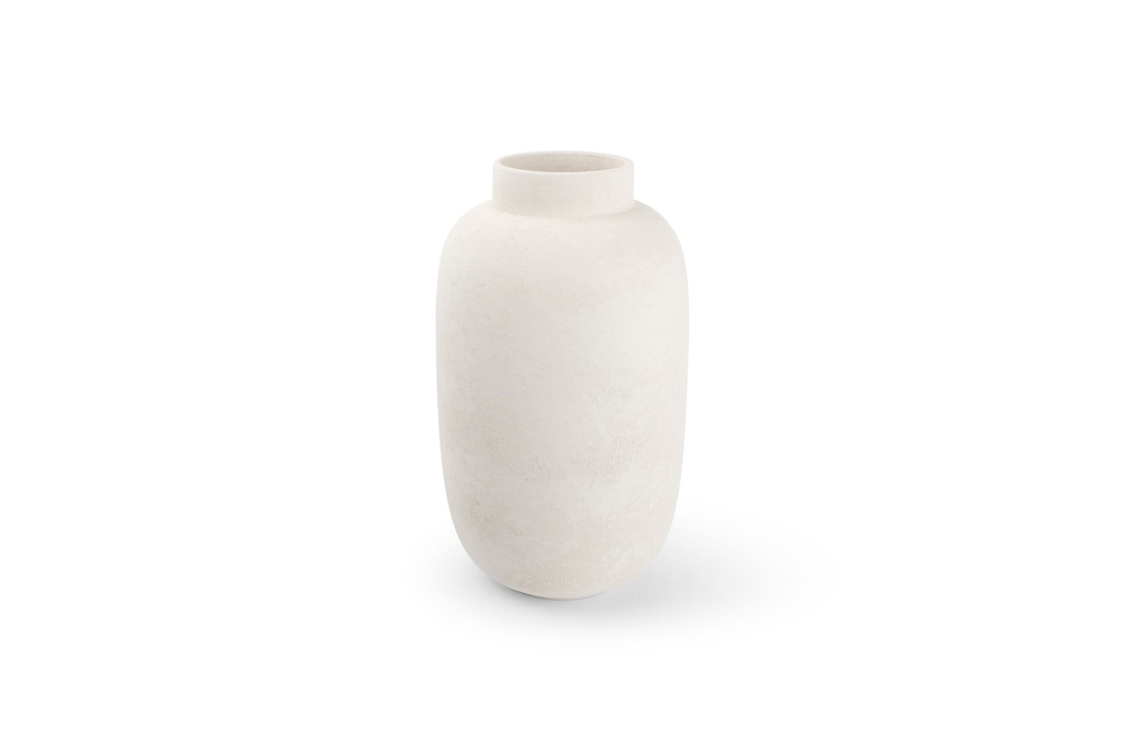 Vase Ø20xH34cm White Bullet