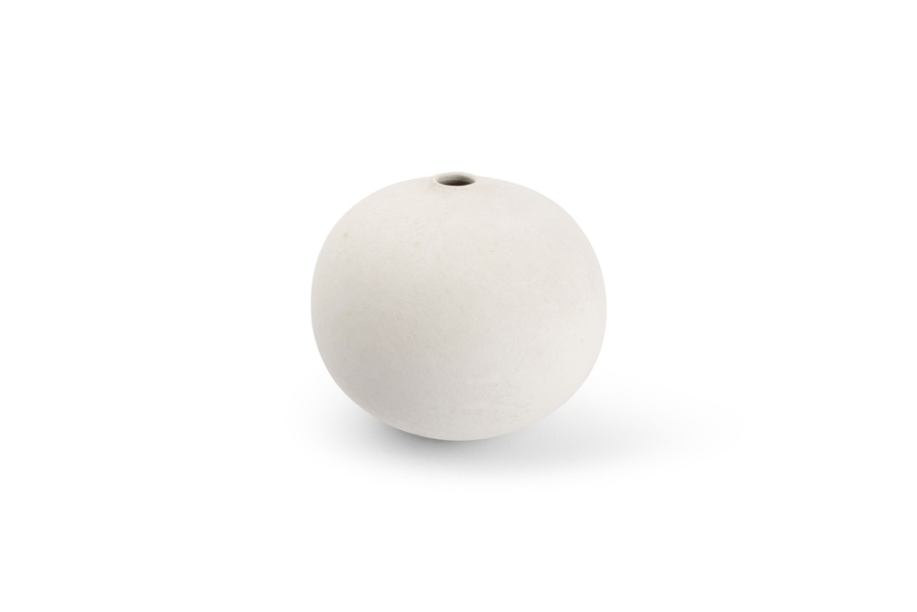 Vase Ø23xH20cm White Bullet