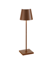 [VELD0340R3] Lampe de table Ø11xH38cm Copper Poldina