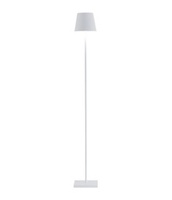 [VELD0390B3] Lampe de sol Ø17xH52-122cm White Poldina