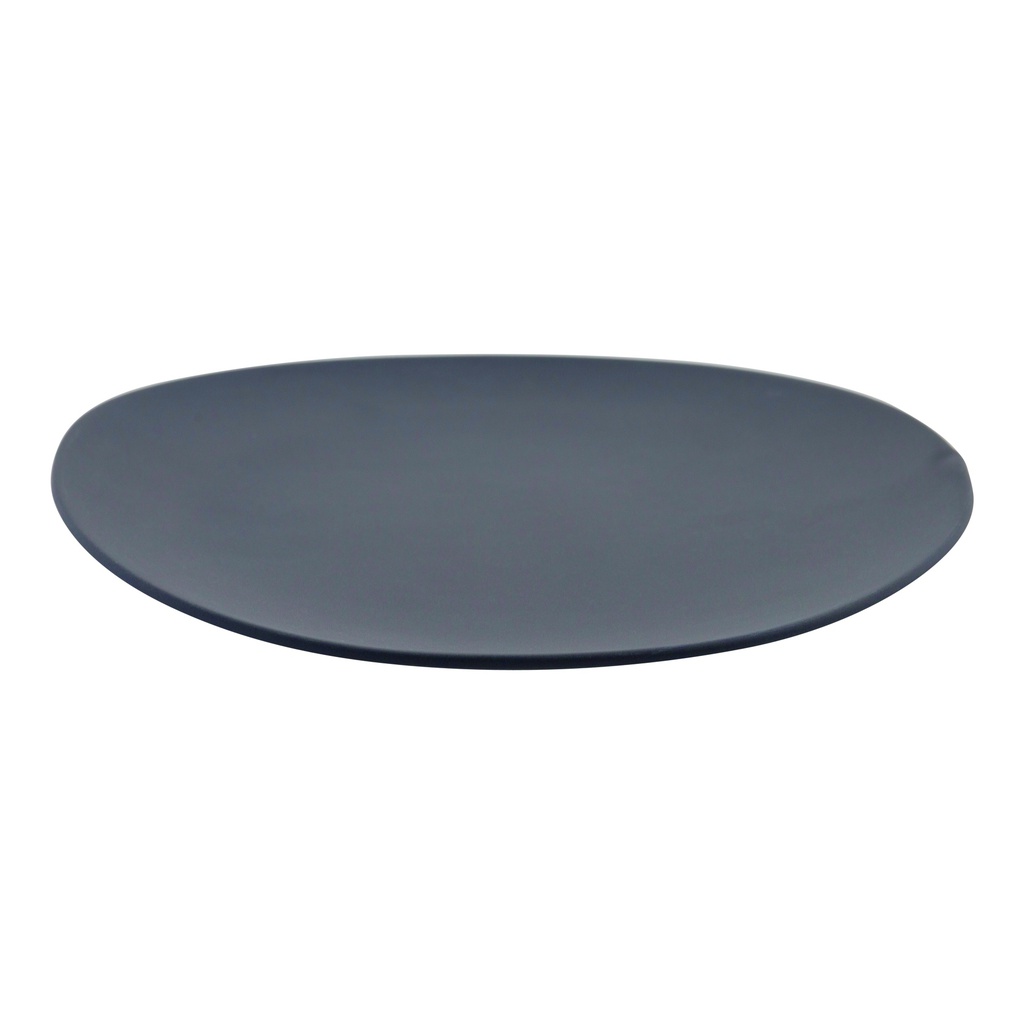 Bord Ø28xH2,5cm Shell Matt Black