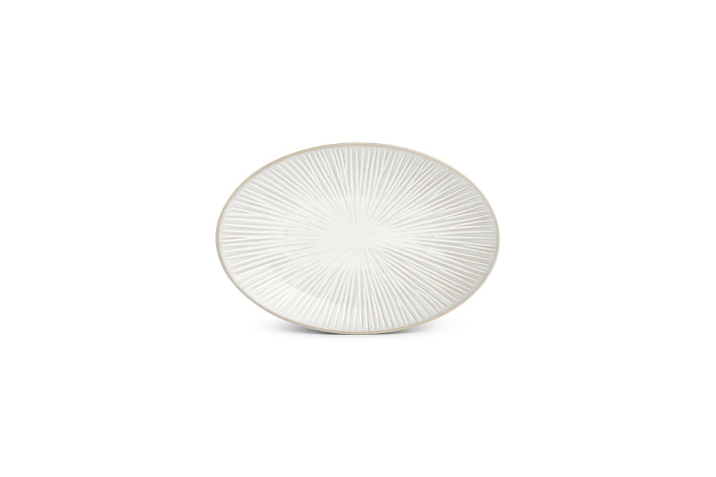 Assiette ovale Ø25,5cm Halo White